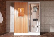 Sauna seca + sauna húmeda con ducha hidromasaje AS-002