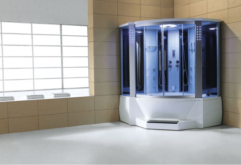 Cabine de hidromassagem e banheira com sauna AT-012C