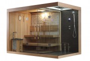 Sauna seca + sauna úmida com ducha AT-002