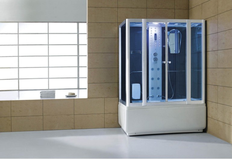 Cabine de hidromassagem e banheira com sauna AT-008C